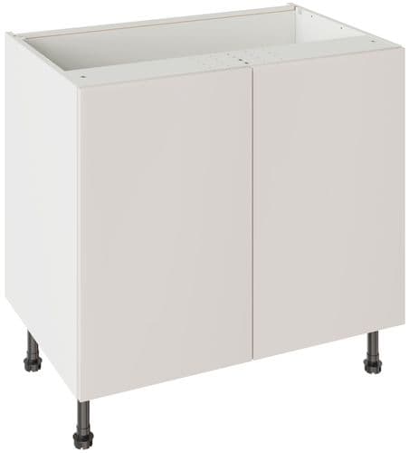 Value Slab Matt 900 Base Kitchen Cabinet - Light Grey - Flatpack - FKKV4171