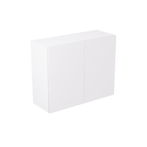 Value Slab Matt 900 Wall Kitchen Cabinet - Snow White - Flatpack - FKKV4072