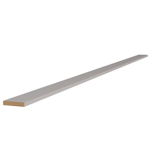 Value Slab Matt Capping Rail - Light Grey - Flatpack - FKKV4182