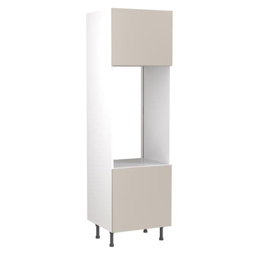 Value Slab Matt Double Oven Housing - Light Grey - Flatpack - FKKV4121