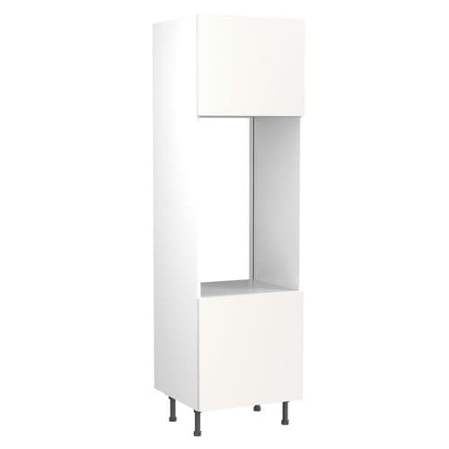 Value Slab Matt Double Oven Housing  - Snow White - Flatpack - FKKV4021