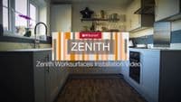 Zenith 12mm Compact Laminate Worktops - Caldeira - Roche - Black Core