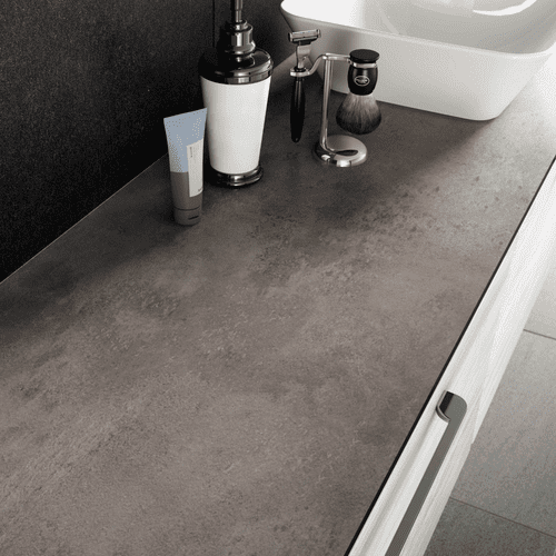 Zenith 12mm Compact Laminate Worktops - Caldeira - Roche - Black Core