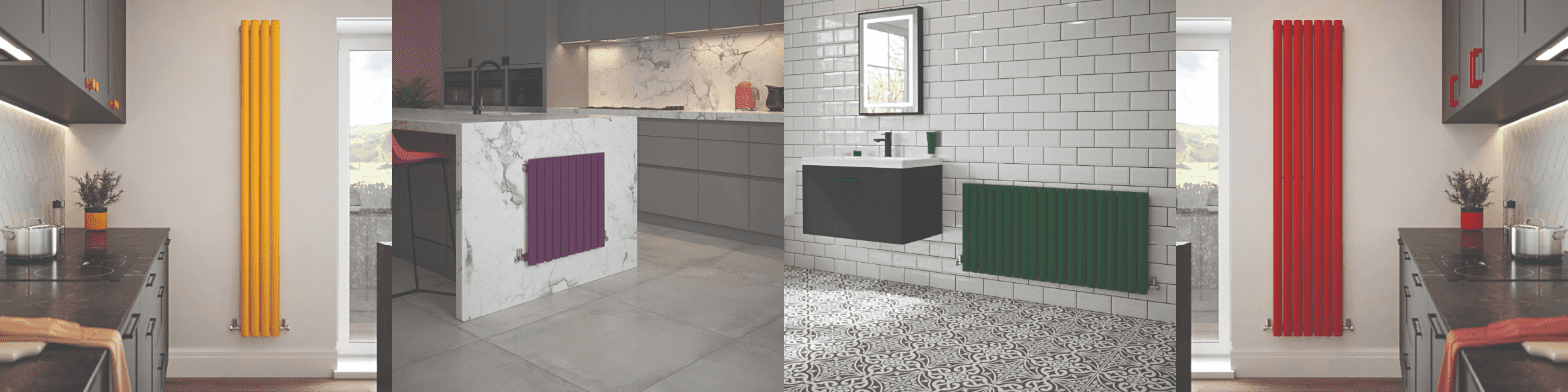 Essentials Coloured Column Radiators