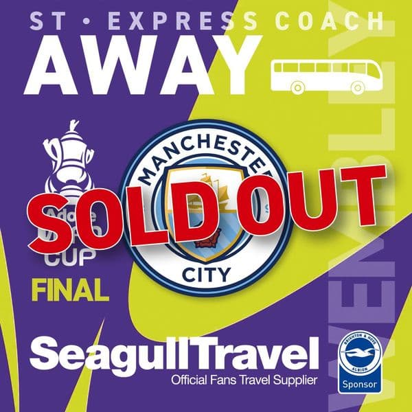 Adobe FA Cup Final BHAFC Women vs Manchester City FC Sunday 31st May 2026 Kick Off 15:00