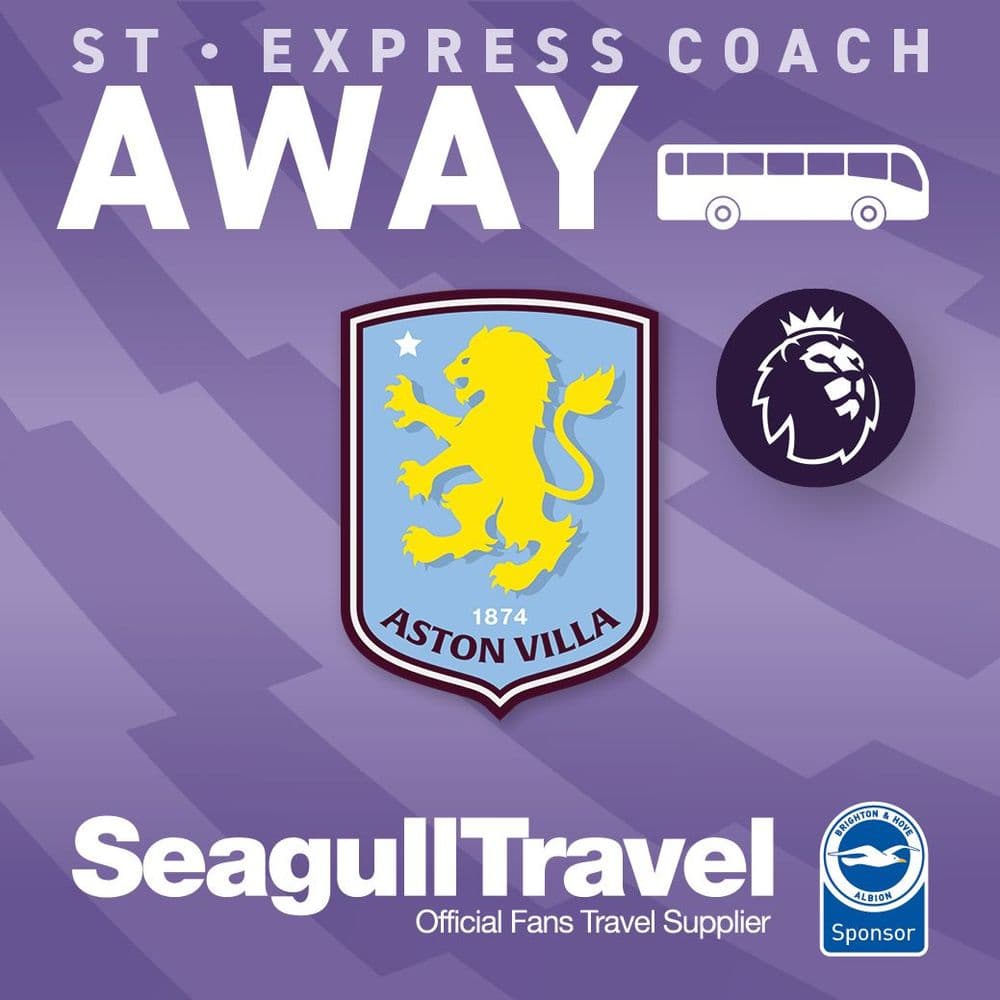 BHAFC vs Aston Villa - 11/02/25 - Wednesday - Away - 19:30 Kick Off