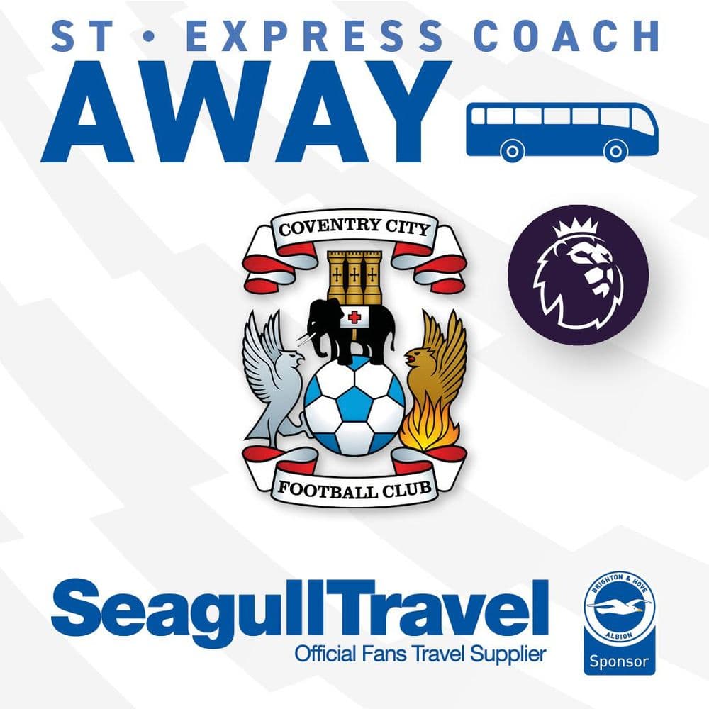 BHAFC vs Coventry City FC - 13/09/26 - Away Travel