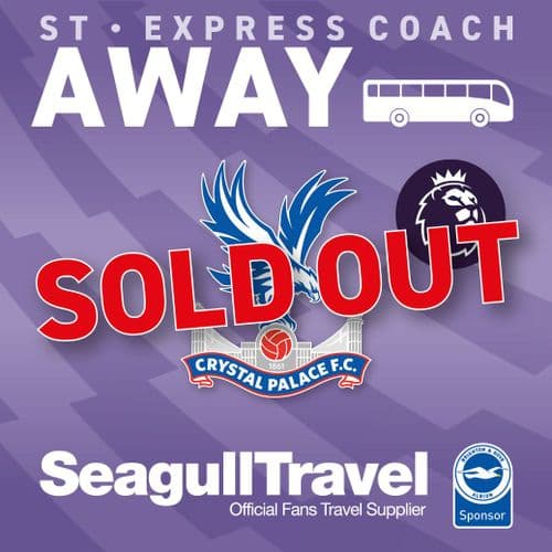 BHAFC vs Crystal Palace - 9/11/25 - Sunday - Away - 14:00 Kick Off