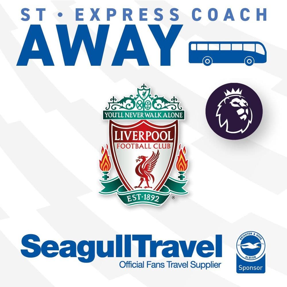 BHAFC vs Liverpool FC - 25/10/26 - Sunday - Away - 14:00 Kick Off