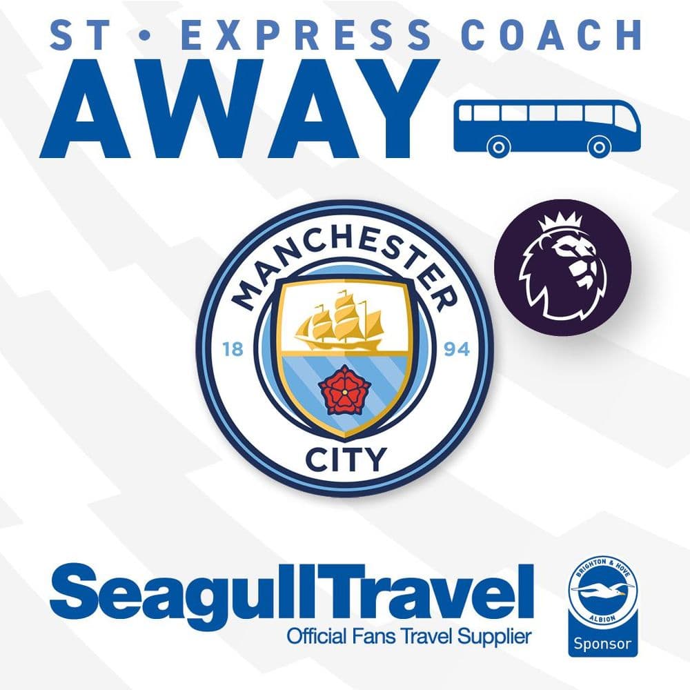 BHAFC vs Man City FC  - 31/10/26 - Saturday - Away - 15:00 Kick Off