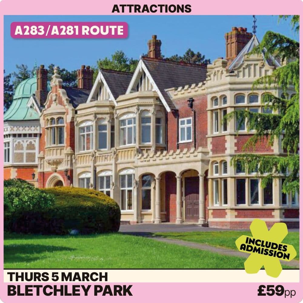 Bletchley Park -Thursday 5th March A283/A281