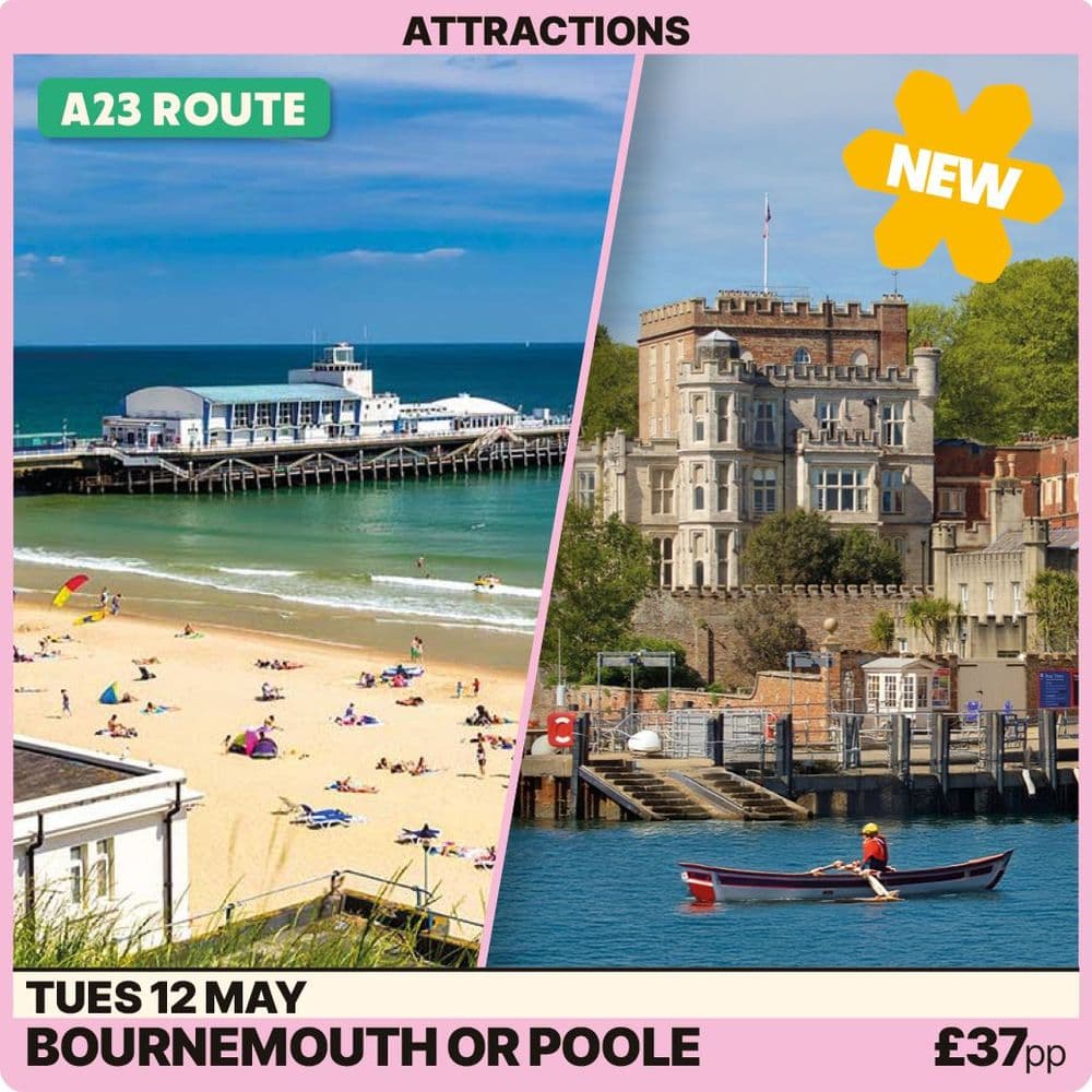 Bournemouth OR Poole -Tuesday 12th May
