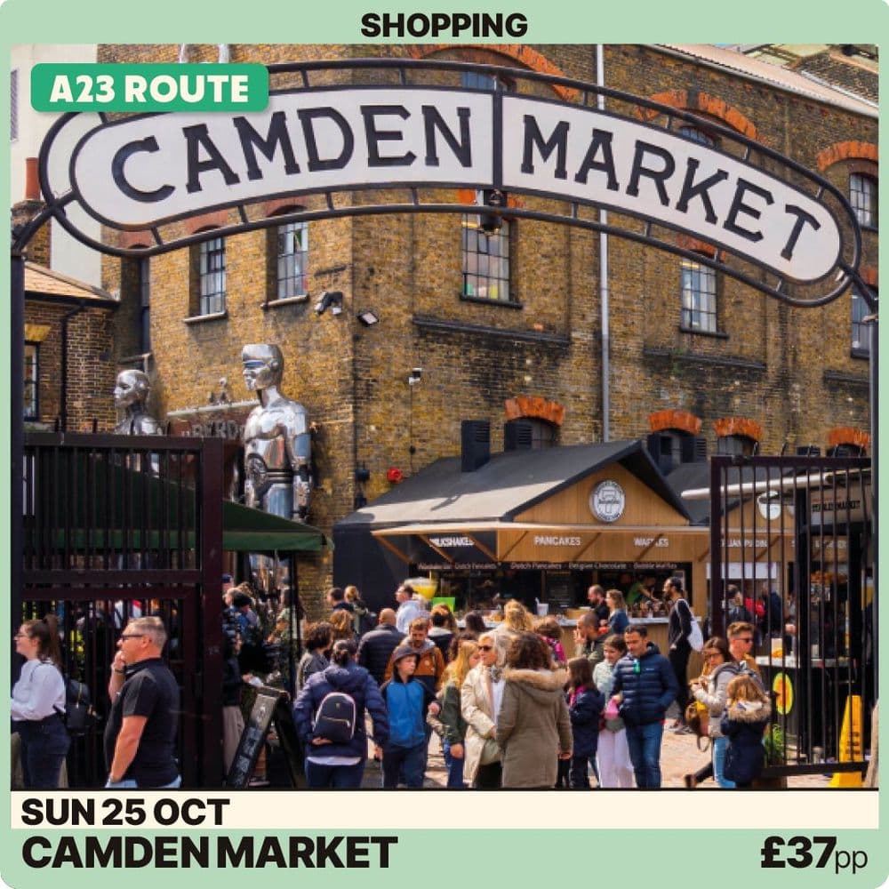 Camden Market London Street Food & Shops - Sun 25th Oct