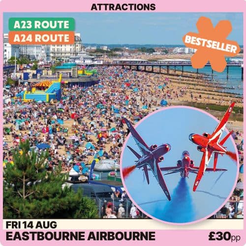 Eastbourne Airborne -Friday 14th August A23 Route