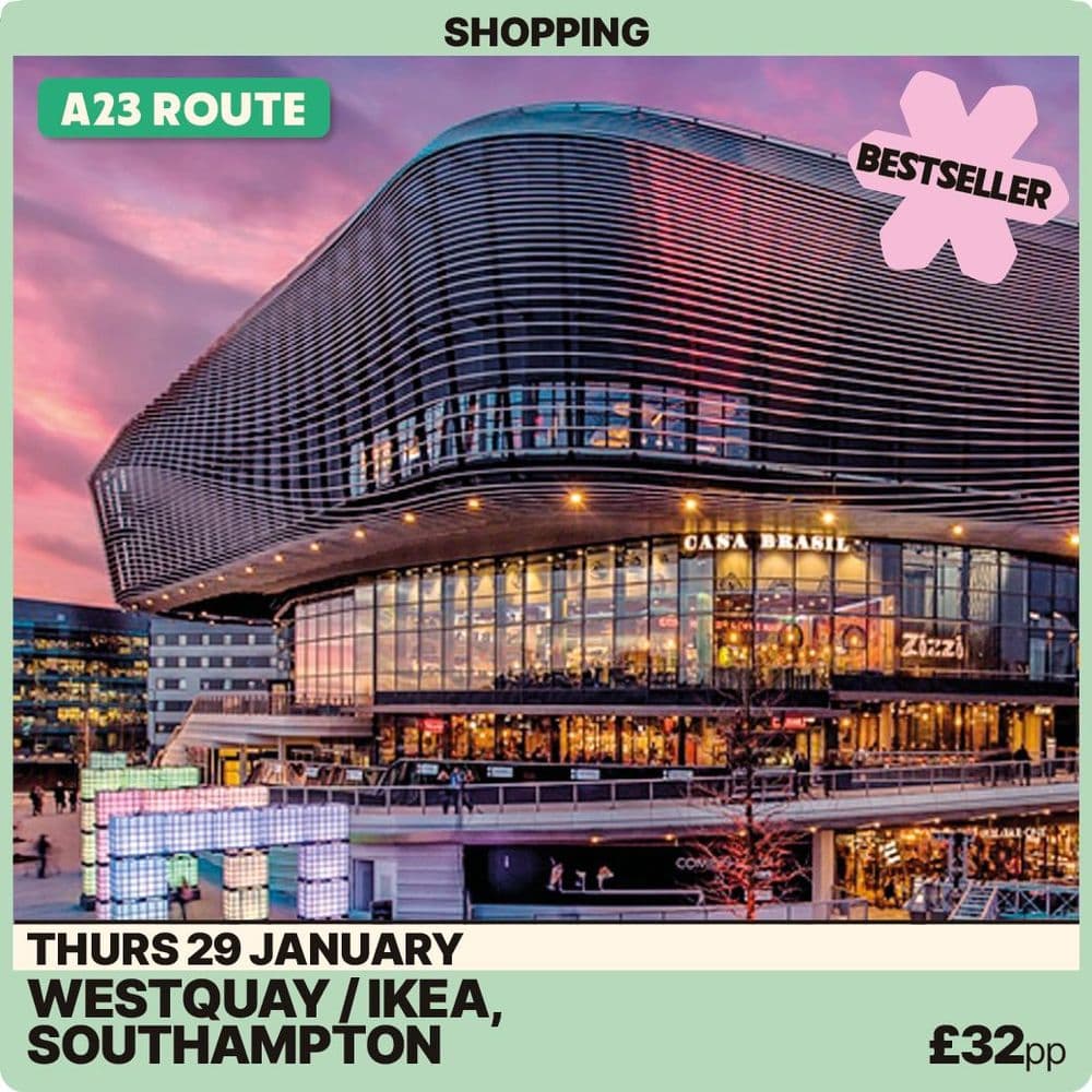 Excursion - West Quay and Ikea  -  January 29 Thursday-  Southampton