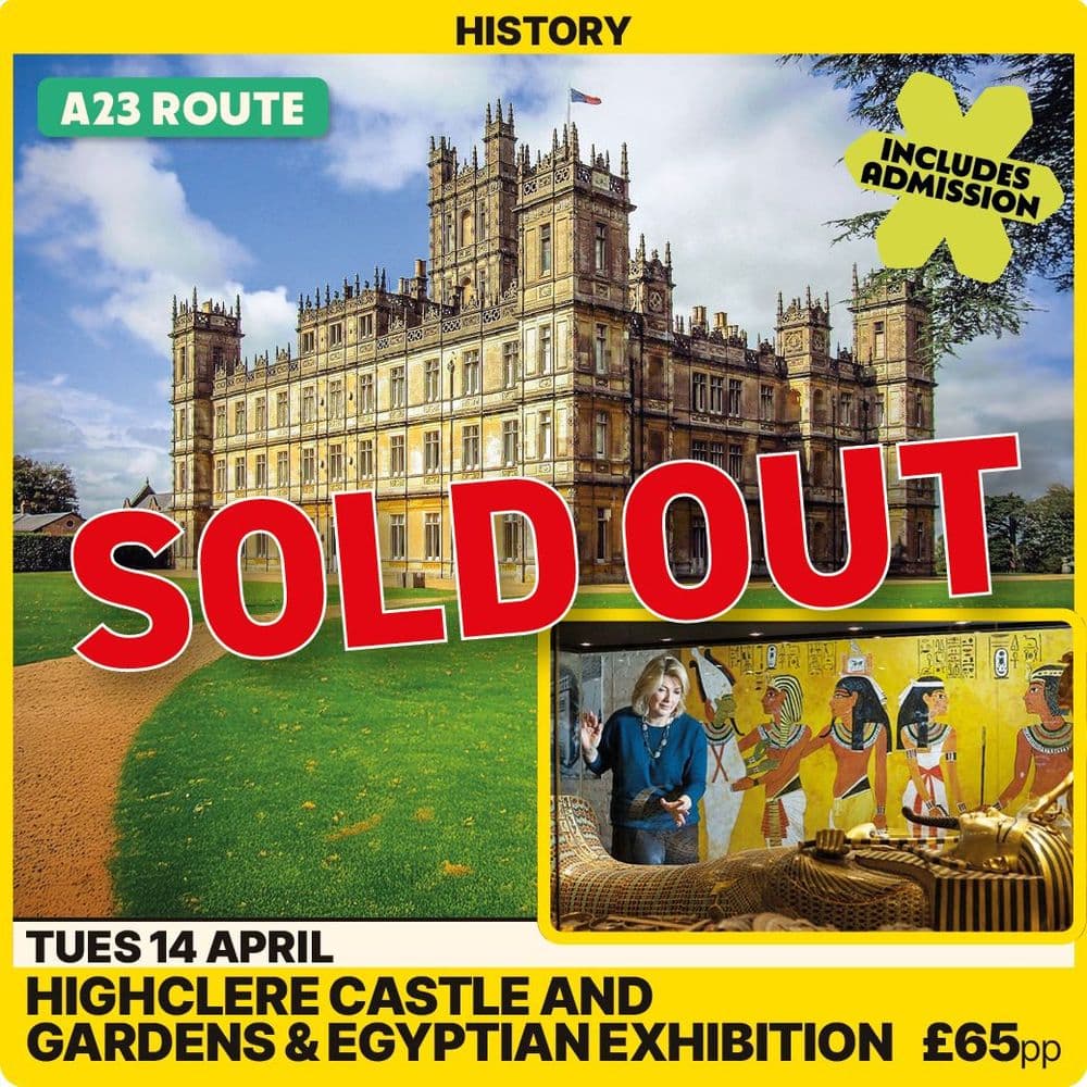 Highclere Castle and Gardens & Egyptian Exhibition -Tuesday 14th April