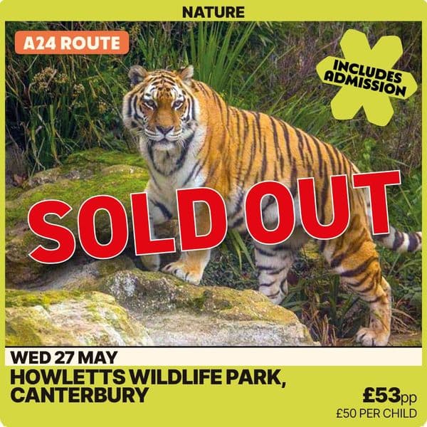 Howletts Animal Sanctuary -Wednesday 27th May A24 Route
