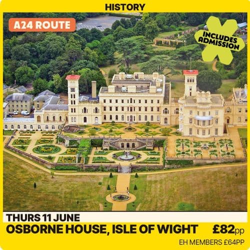 IOW Osborne House   -Thursday 11th June A24 Route