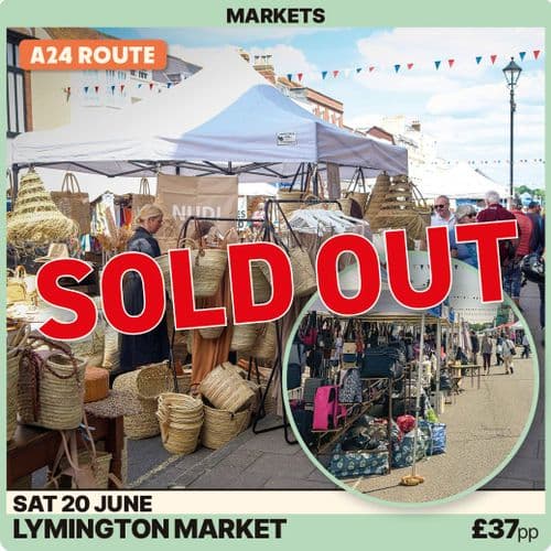 Lymington Market -Saturday 20th June A24 Route