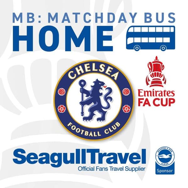 Matchday Bus to the Amex vs Chelsea FC (FA CUP)