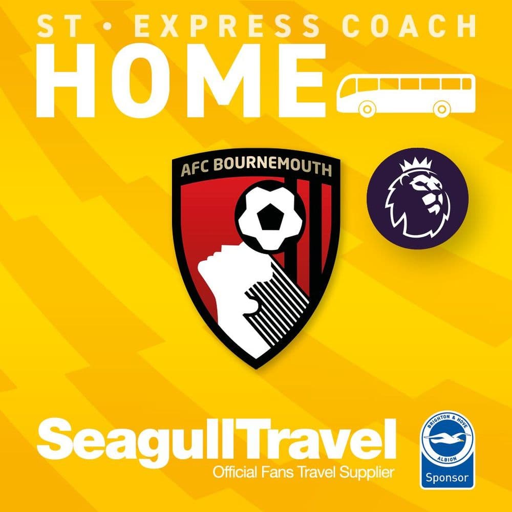 Matchday Express Service to the Amex vs Bournemouth, 19/01/26 - KO 20.00