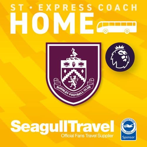 Matchday Express Service to the Amex vs Burnley FC, Saturday 3rd January 2025 - KO 15.00