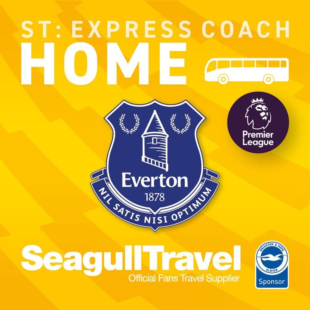 Matchday Express Service to the Amex vs Everton FC, Saturday 31st January - KO 15.00