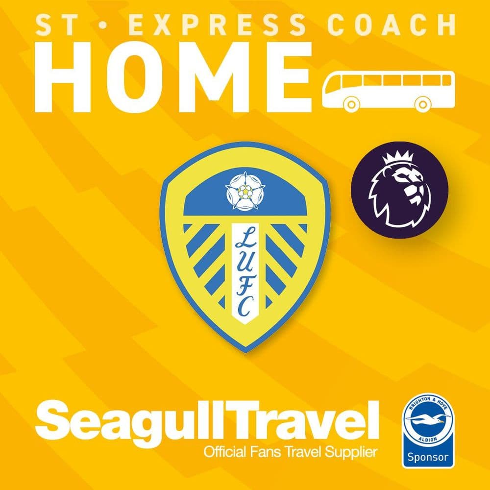 Matchday Express Service to the Amex vs Leeds Utd FC, Sat 5th Sept 2026 - KO 15.00