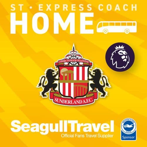 Matchday Express Service to the Amex vs Sunderland , Saturday 20th December - KO 15.00