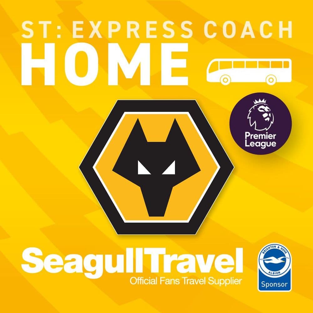 Matchday Express Service to the Amex vs Wolves FC, Saturday 9th May - KO 15.00