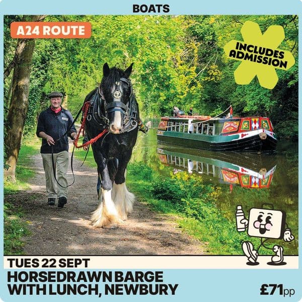 Newbury Horse Drawn Barge & Lunch - Tue 22nd Sept - A24