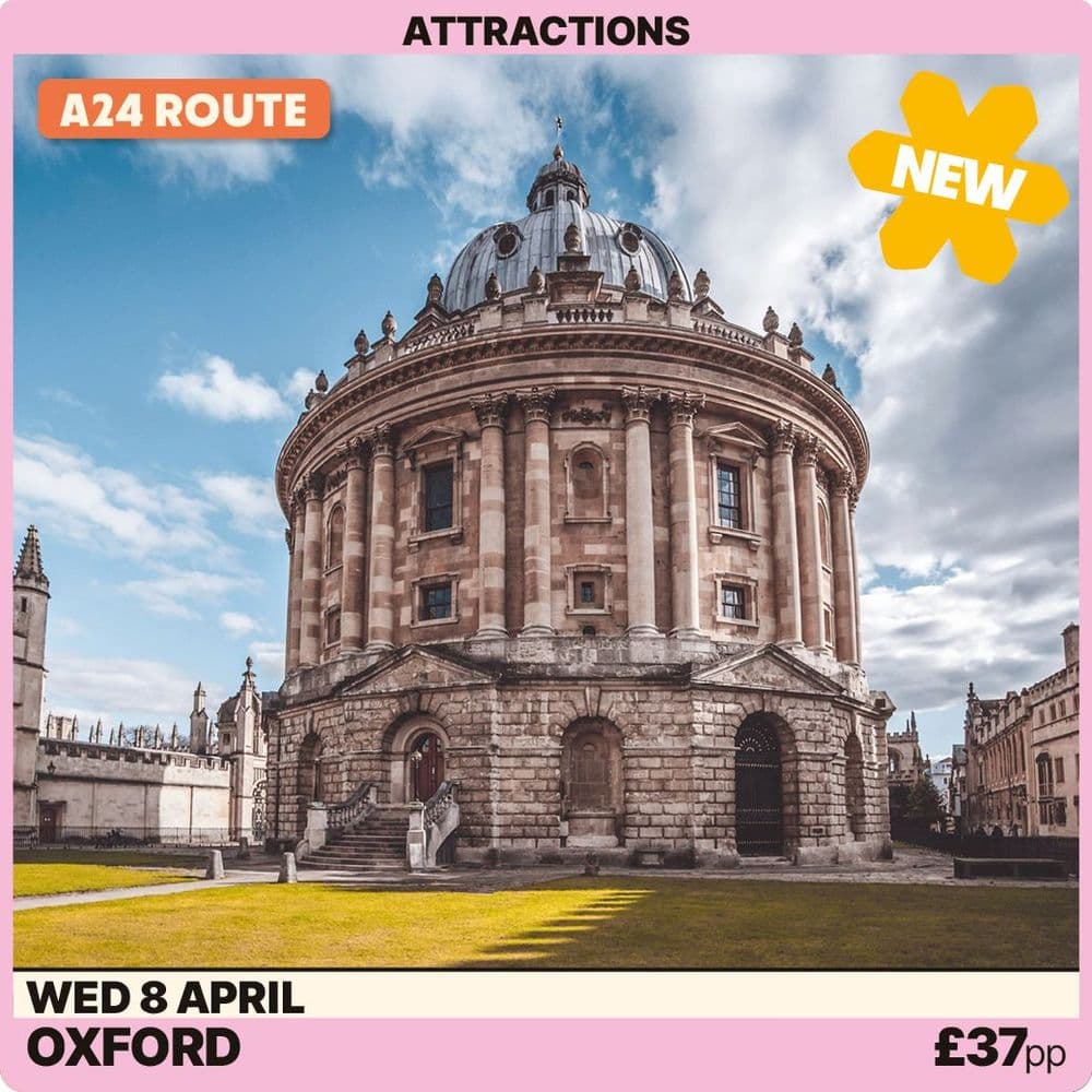 Oxford - Wednesday 8th April A24 Route