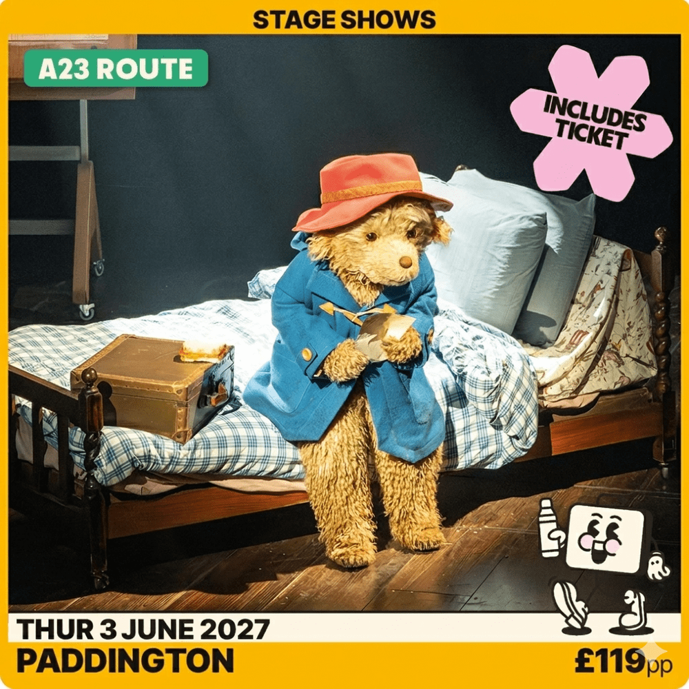 Paddington Theatre Trip by Coach - A23 - 3rd June 2027