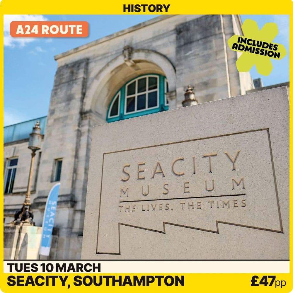 Sea City in Southampton-Tuesday 10th March A24 Route
