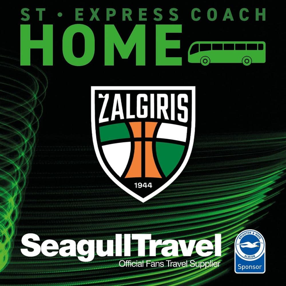 UEFA Conference League vs FK Kauno Zalgiris - Matchday Express Service - Thursday 15th Oct - KO 8pm