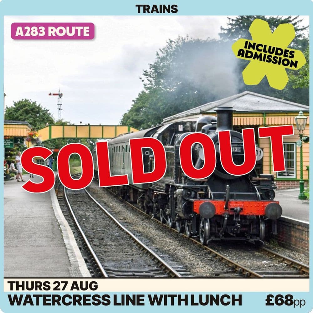 Watercress Line with Lunch -Thursday 27th AugustA283/281