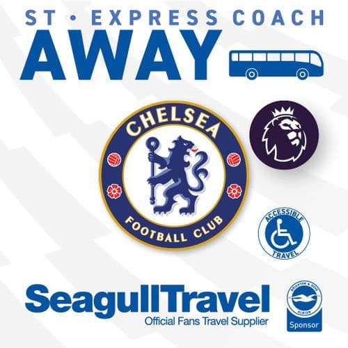 WHEELCHAIR ACCESSIBLE COACH vs Chelsea FC, Sunday 30th August 2026