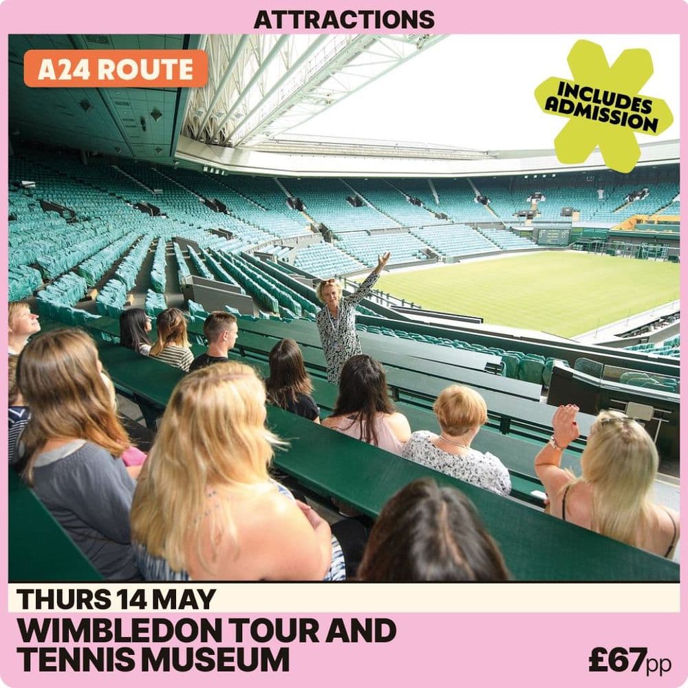 Wimbledon Tennis Tour and Museum-Thursday 14th May A24