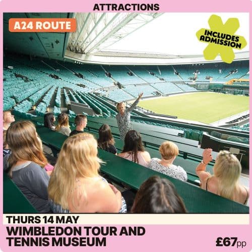 Wimbledon Tennis Tour and Museum-Thursday 14th May A24