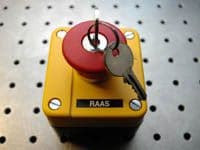 E-stop (key release)