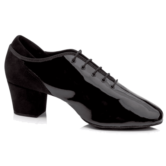 FREED  Mens Split Sole Latin Dance shoe, Patent & Nubuck - Artem