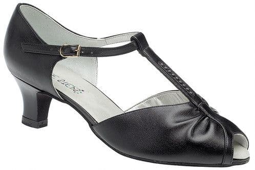 Freed of London  Ladies Leather Ballroom Shoe E Fitting - TOPAZ