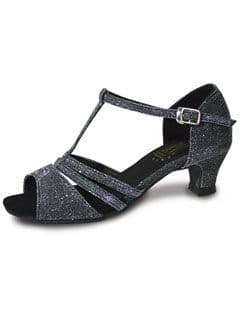 Roch Valley Black Sparkle Ladies Ballroom Shoe - EVIE