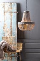 Anvers Wooden Bead Chandelier