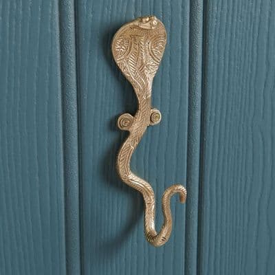 Brass Snake Coat Hook