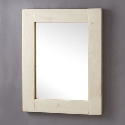 Chunky White Old Wood Framed Mirrors