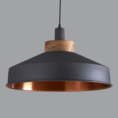 Cosmos Graphite And Copper Pendant Light