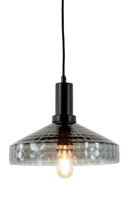 Delilah Smoked Grey Glass Pendant Light