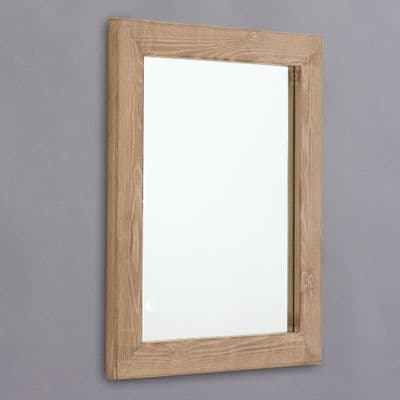 Distressed Wood Framed Mirror