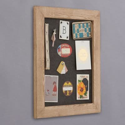 Distressed Wood Framed Pinboard Noticeboard